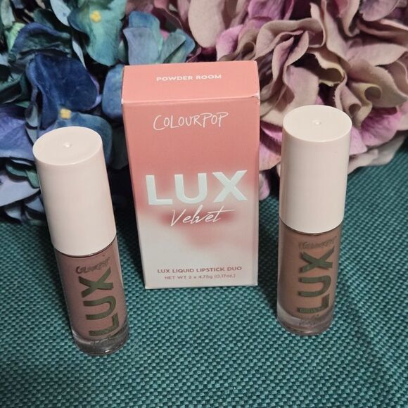 NIB! "Powder Room" Lux Liquid Lipstick Duo Set - Picture 4 of 8